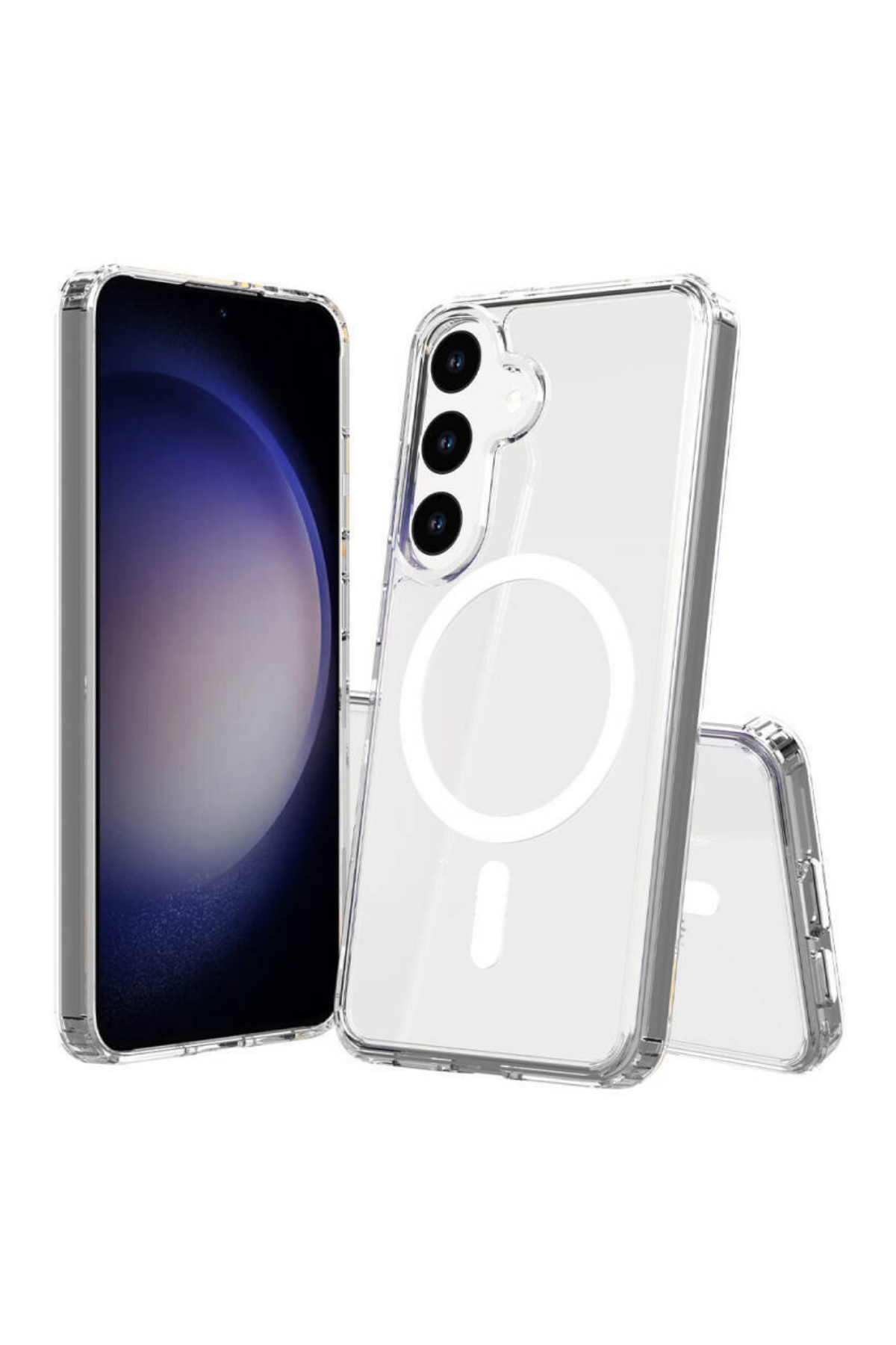 Samsung Galaxy S25 Şeffaf Magsafe Case Telefon Kılıfı