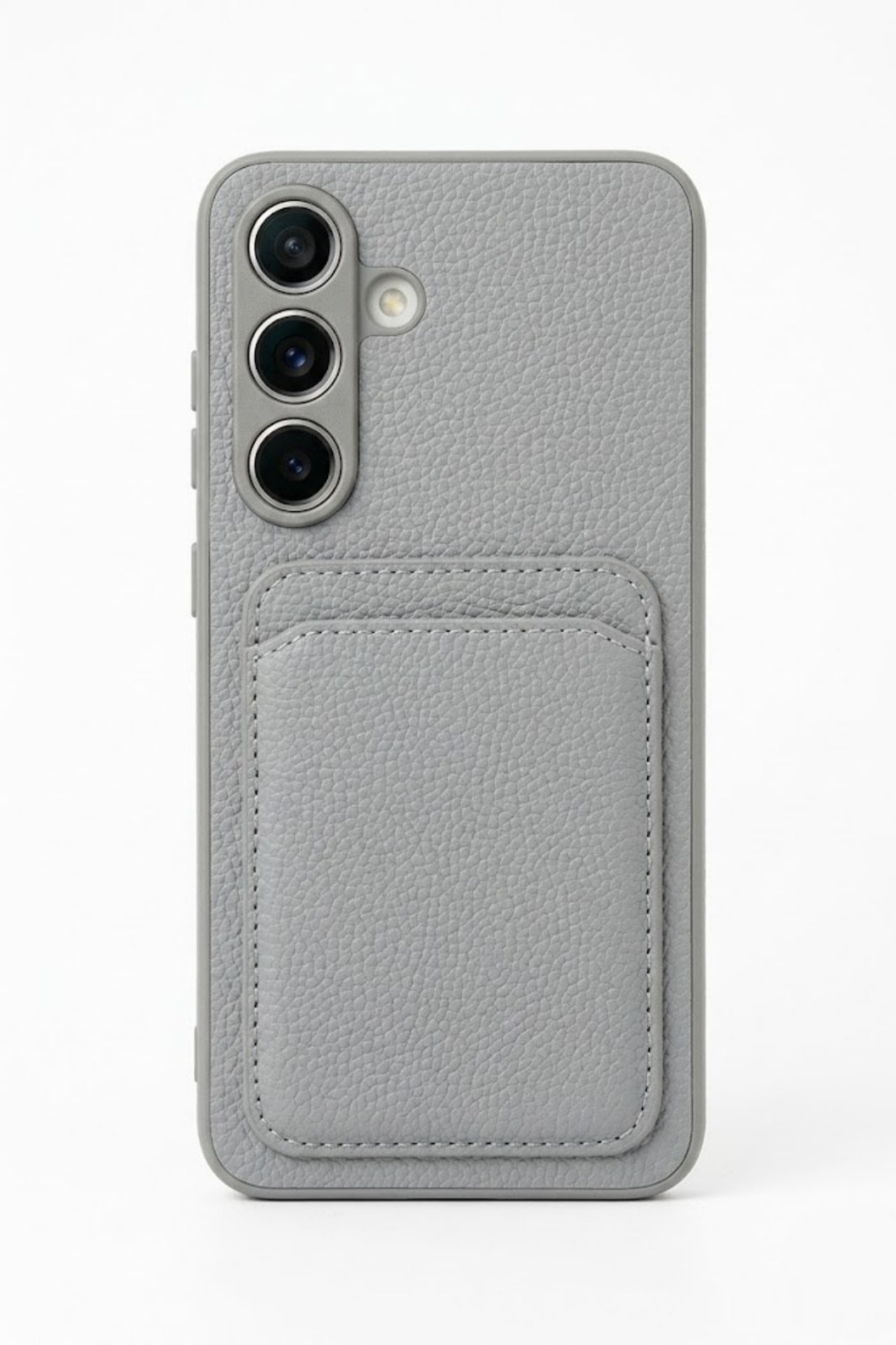 Samsung Galaxy S24 FE Kartlıklı Telefon Kılıfı Gri