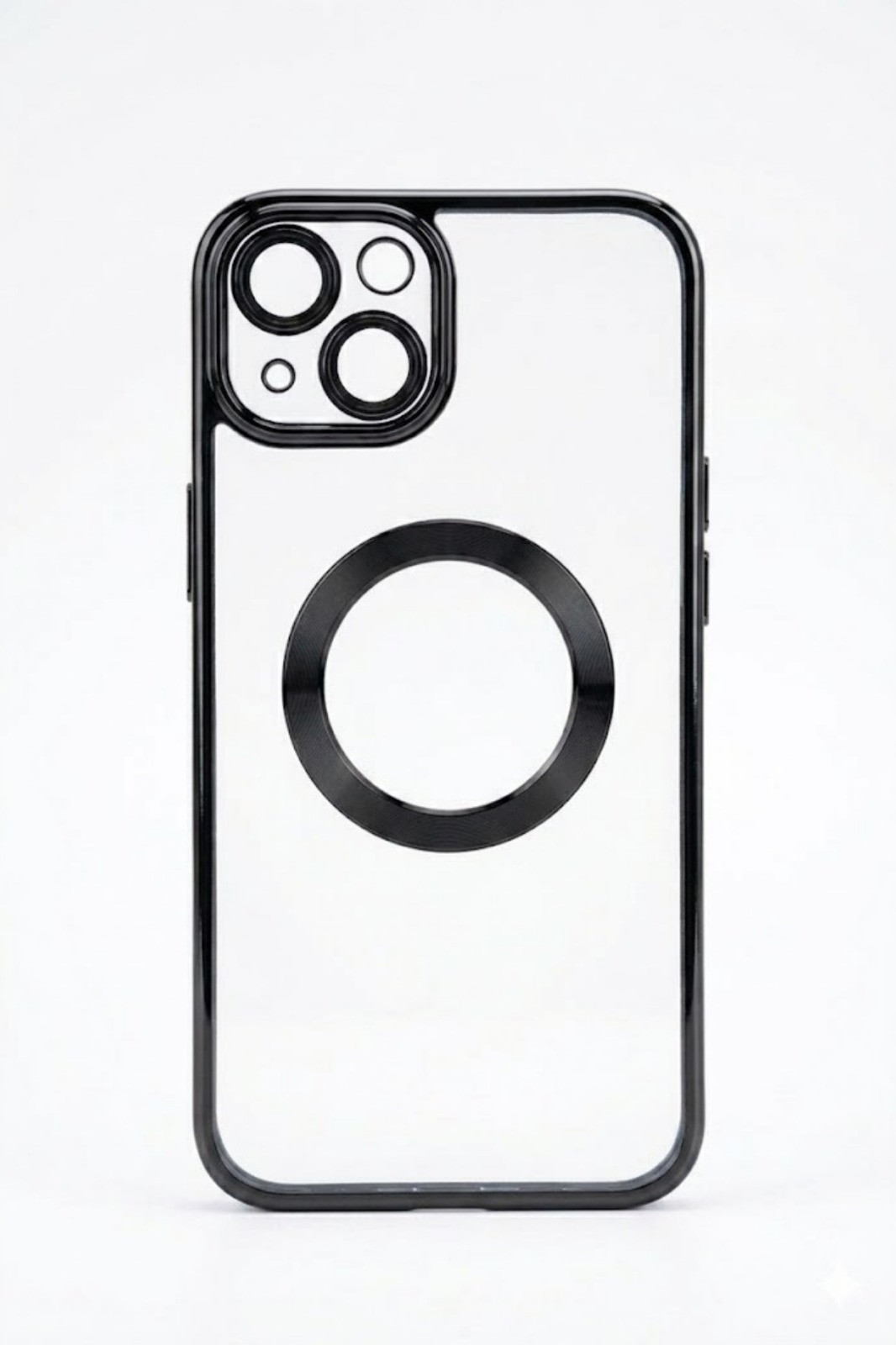iPhone 13 6.1inc Uyumlu Kamera Korumalı Telefon Kılıfı Siyah