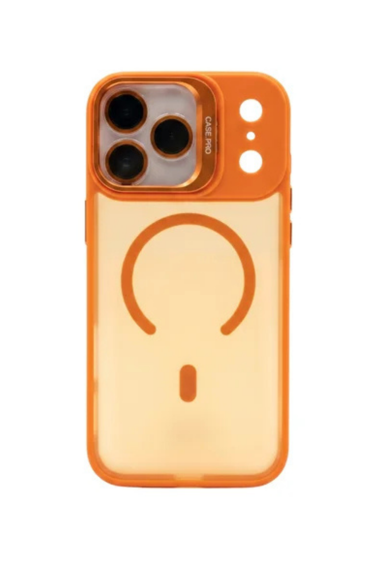 iPhone 17 Pro Lens Koruyuculu Magsafe Kılıf - Turuncu