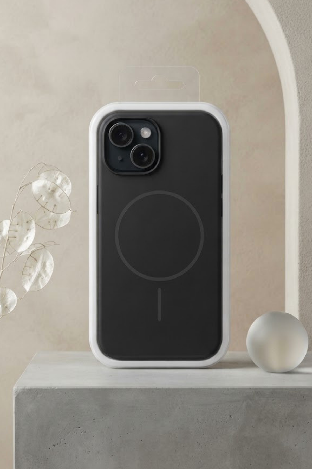 iPhone 15 Lensli Magesafe Özellikli - Siyah