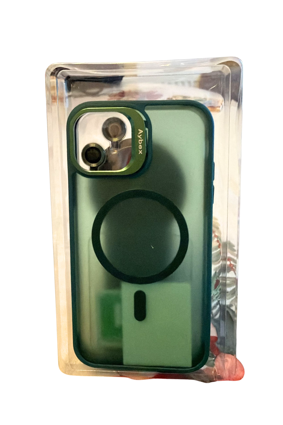 iPhone 11 Kamera Korumalı Magesafe Özellikli Silikon Telefon Kılıfı Yeşil