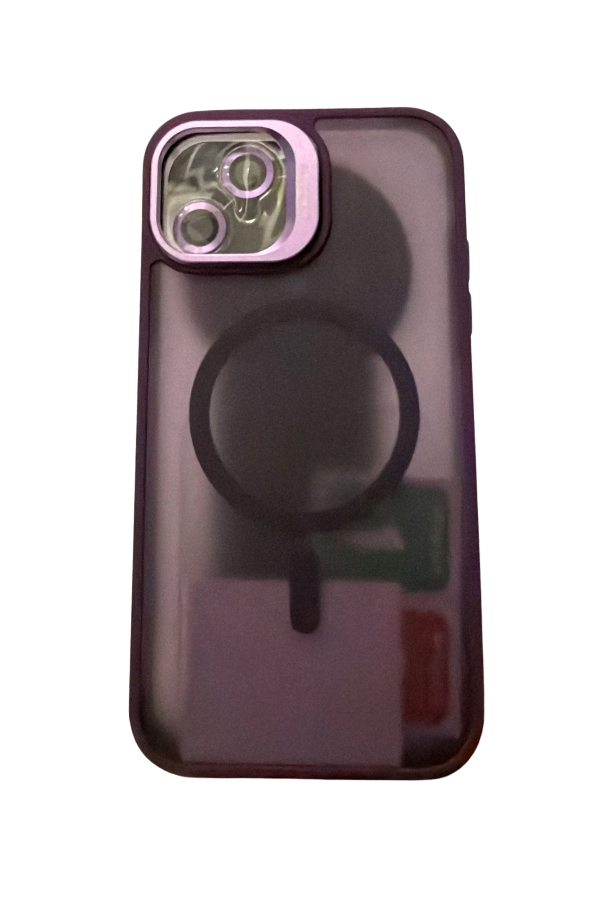 iPhone 11 Kamera Korumalı Magesafe Özellikli Silikon Telefon Kılıfı Mor