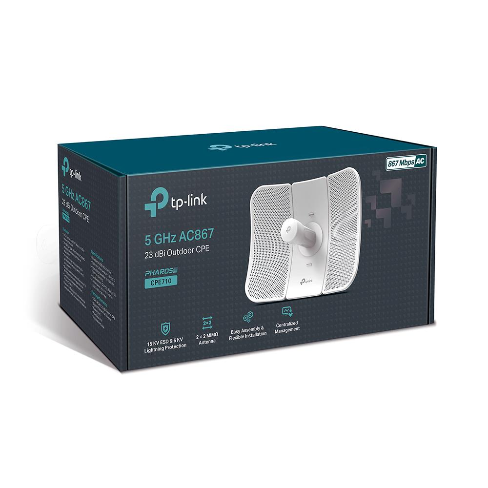 Tp-Link Cpe710 5Ghz 867Mbps 23Dbi 30Km Ptp/Ptmp Diş Ortam Access Point