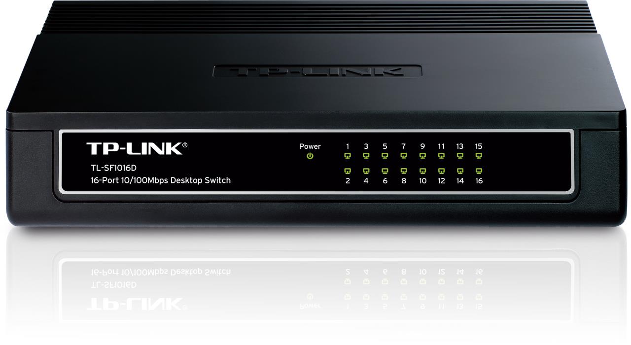 Tp-Link Tl-Sf1016D 16 Port 10/100 Plasti̇k Kasa Switch