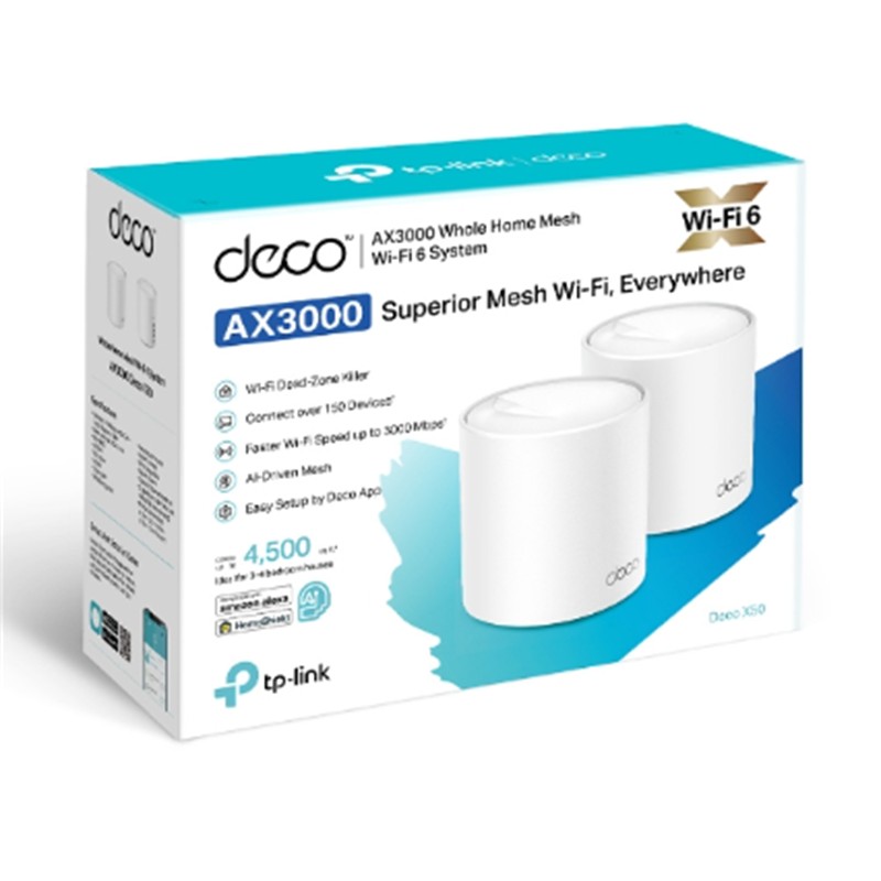 Tp-Link Deco X50 Ax3000 Mesh Ev Wi-Fi 6 Si̇stemi̇ (İki̇li̇)