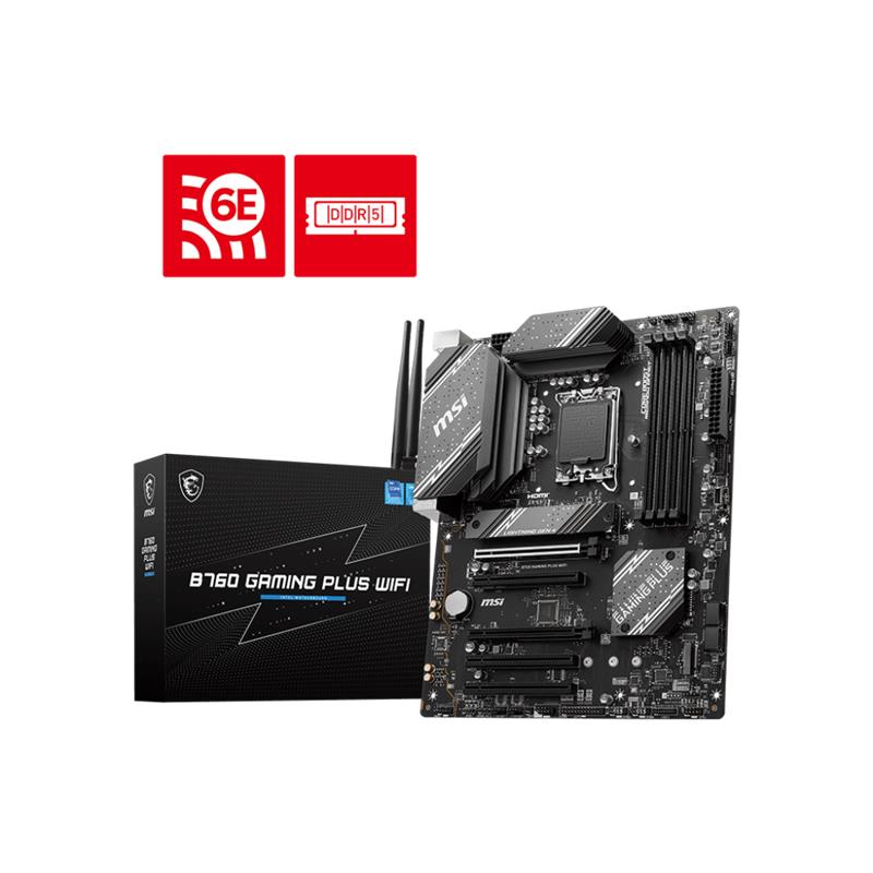 Msi B760 Gaming Plus Wifi Ddr5 6800Mhz 1Xhdmi 1Xdp 2Xm.2 Usb 3.2 Atx 1700P (12. / 13. Ve 14. Nesi̇l İşlemci̇ Uyumlu)