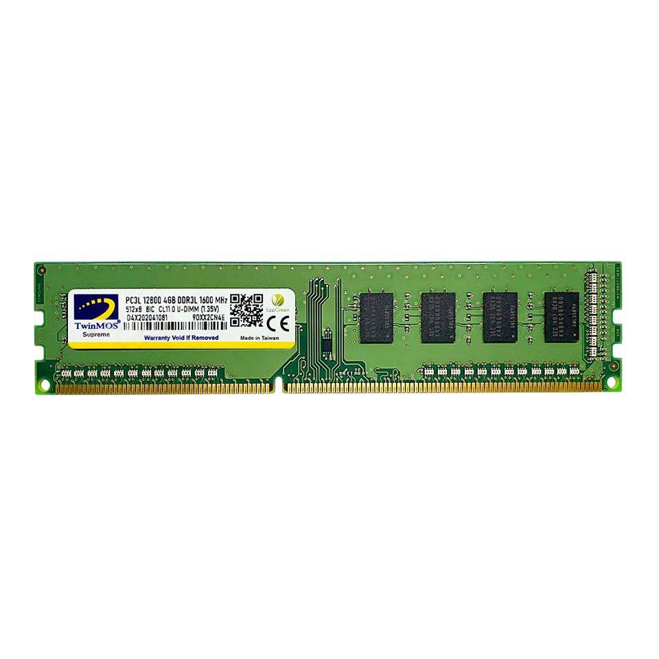 4 Gb Ddr3 1600Mhz Twinmos 1.35 Cl11 Dt Mdd3L4Gb1600D