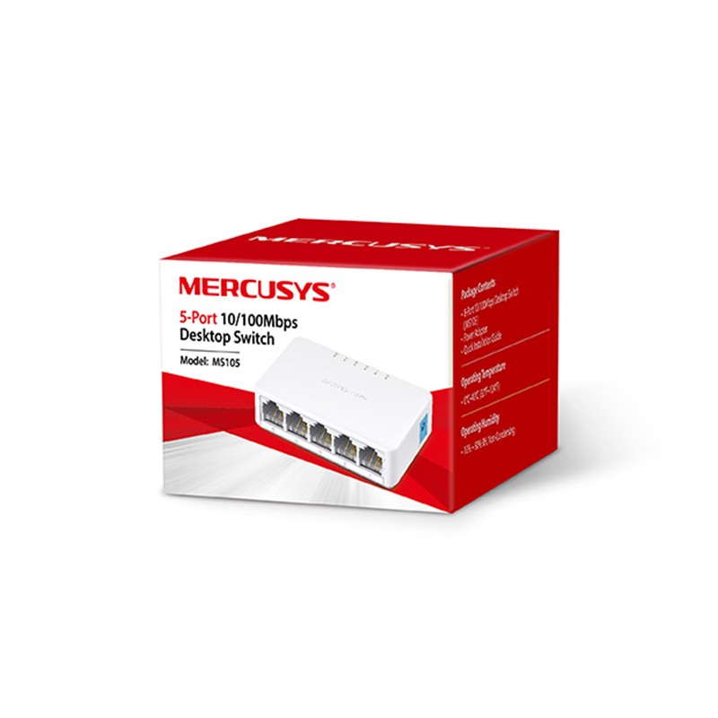Tp-Link Mercusys Ms105 5 Port 10/100 Plasti̇k Kasa Switch