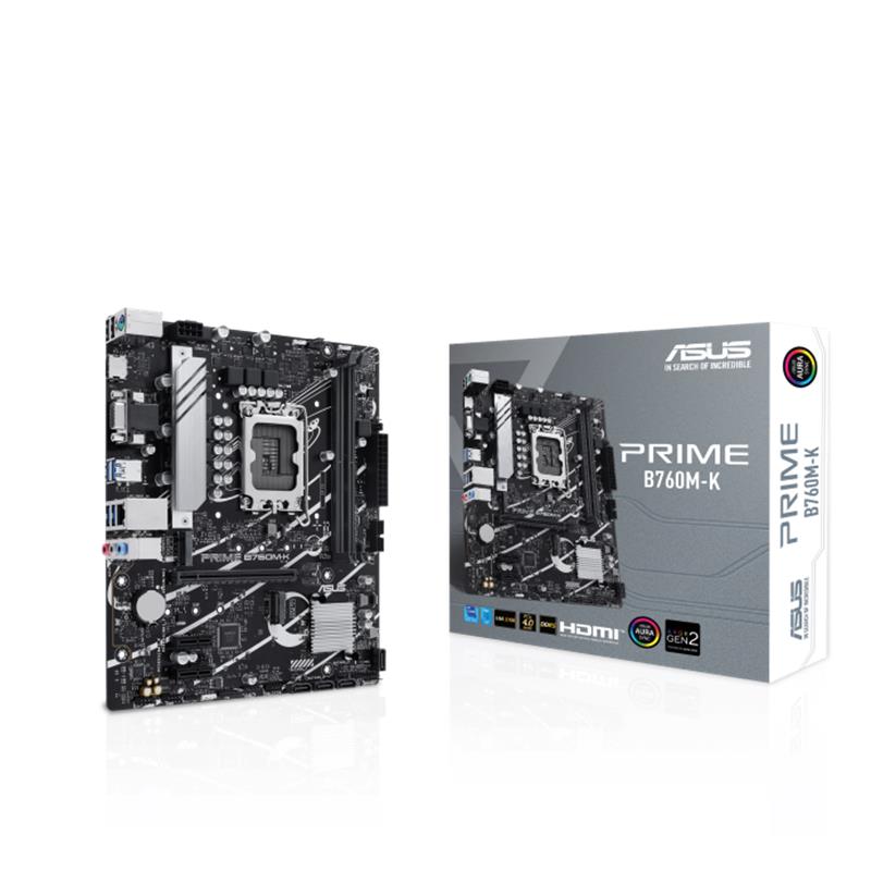 Asus Prime B760M-K Ddr5 8000Mhz 1Xvga 1Xhdmi 2Xm.2 Usb 3.2 Matx 1700P (12. / 13. Ve 14. Nesi̇l İşlemci̇ Uyumlu)