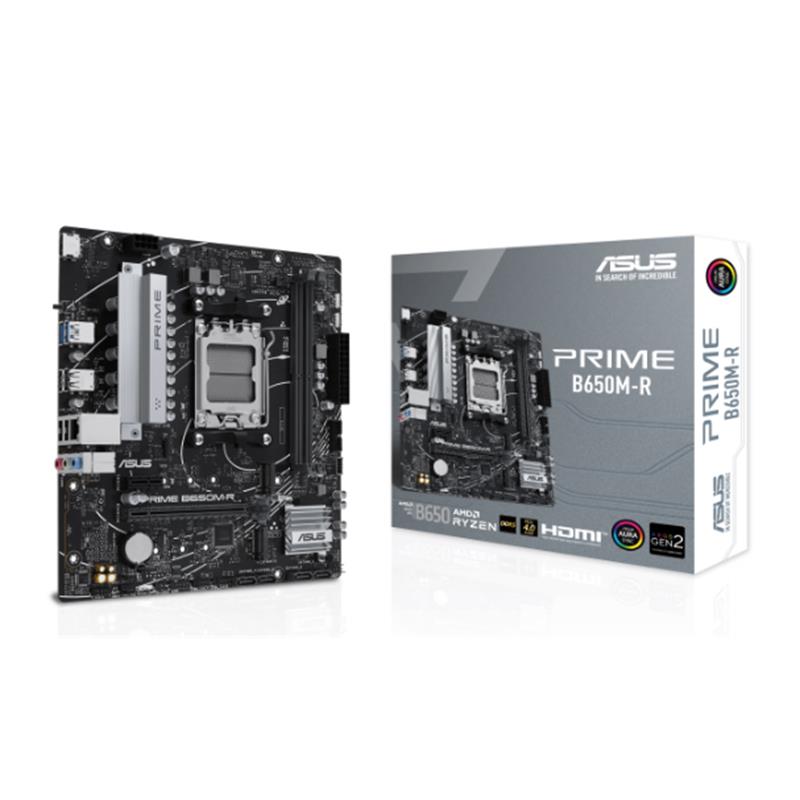 Asus Prime B650M-R Ddr5 7200Mhz 1Xhdmi 2Xm.2 Usb3.2 Matx Am5 (Amd Am5 9000/8000/7000 Seri̇leri̇ İle Uyumlu)