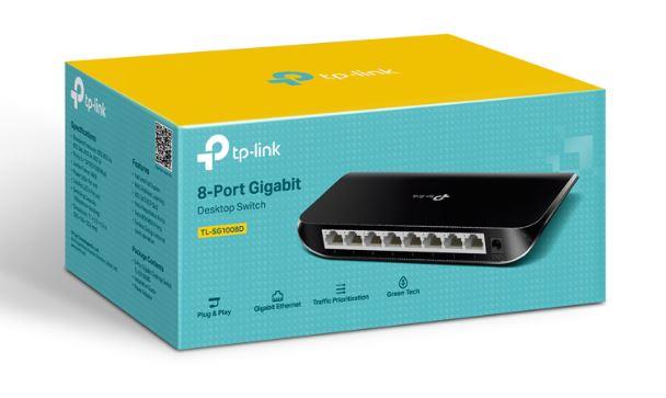 Tp-Link Tl-Sg1008D 8 Port Gigabit Plasti̇k Kasa Switch