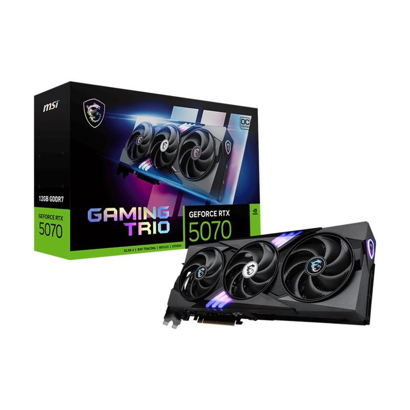 Msi Geforce Rtx5070 12G Gaming Trio Oc 12Gb Gdrr7 192Bit 1Xhdmi 3Xdp Ekran Karti