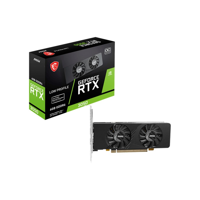 Msi Geforce Rtx3050 Lp E 6G Oc 6Gb Gddr6 96Bit 1Xdp 2Xdp Ekran Karti