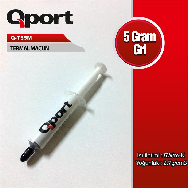 Qport Q-T55M 5 Gram 5W/M-K 2.7/Cm3 Termal Macun
