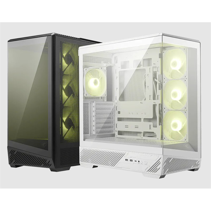 Msi Mag Pano 130R Pz Temperli̇ Cam 3X120Mm Reverse Argb 1X120Mm Argb Fan Atx Panorami̇k Gami̇ng Bi̇lgi̇sayar Kasasi