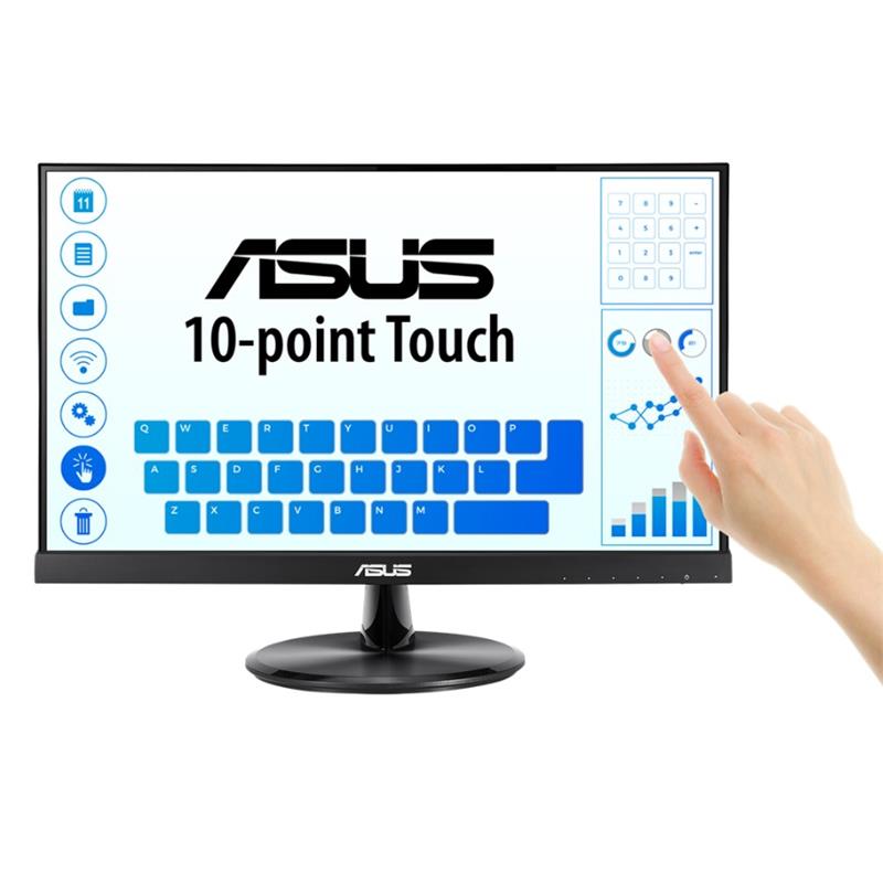 21.5 Asus Vt229H Ips 5Ms 60Mhz 1Xvga 1Xhdmi Fhd 1920X1080 Hoparlör Çerçevesi̇z Düşük Mavi̇ Işik Dokunmati̇k Ekran Vesa