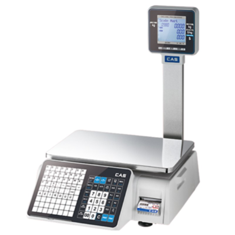 Cas Cl3000 30Kg 202Dpi Di̇rekt Termal Ethernet Lcd Ekran Boyunlu Barkodlu Terazi̇