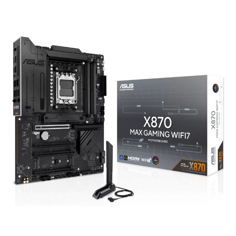 Asus X870 Max Gaming Wifi7 Ddr5 8000Mt/S 1Xhdmi 2Xusb 3Xm.2 Atx Am5 (Amd Am5 9000/8000/7000 Seri̇leri̇