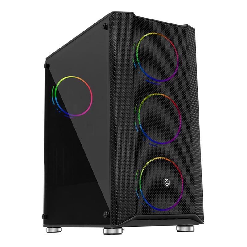 Frisby Fc-9405G 650W 80+ 4X120Mm Dual Ring Rgb Fan Usb 3.0 Mi̇di̇ Tower Si̇yah Kasa