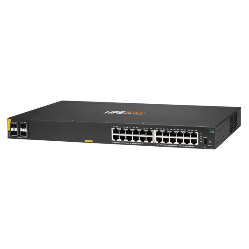 Hpe R8N87A 6000 24 Port Gigabit+4X1Gb Sfp Yöneti̇lebi̇li̇r 370W Poe Rackmount Switch