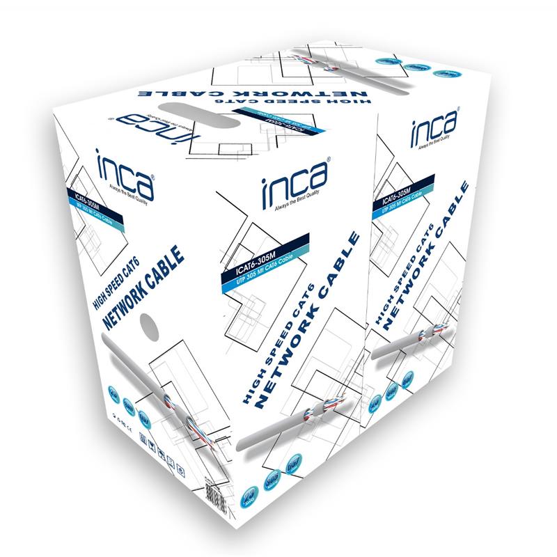 Inca Icat6-305M 305Mt 0.57Mm 23Awg Cat6 Kablo Gri̇
