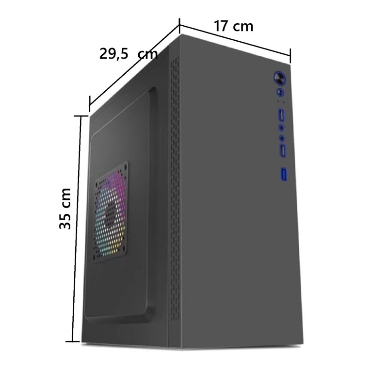 Aztech Aztb02600 Titan 600W Si̇yah Usb 2.0 Mi̇cro Atx Kasa