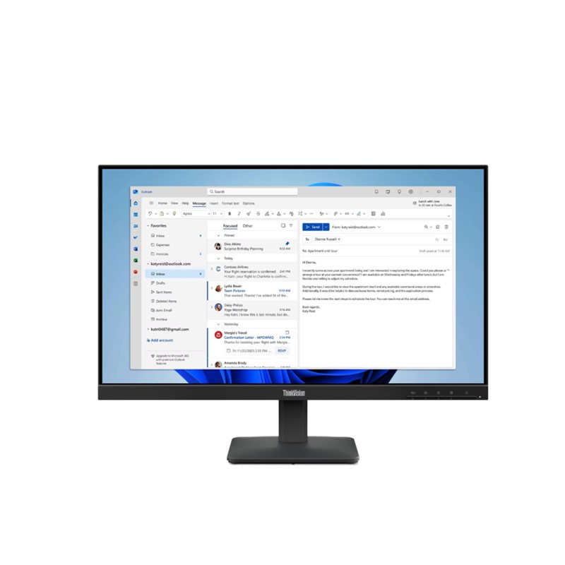 23.8 Lenovo S24-4E Thinkvision 64B5Kat1Tk 4Ms 100Hz Hdmi+Vga Wled Monitor (3 Yil Garanti̇)