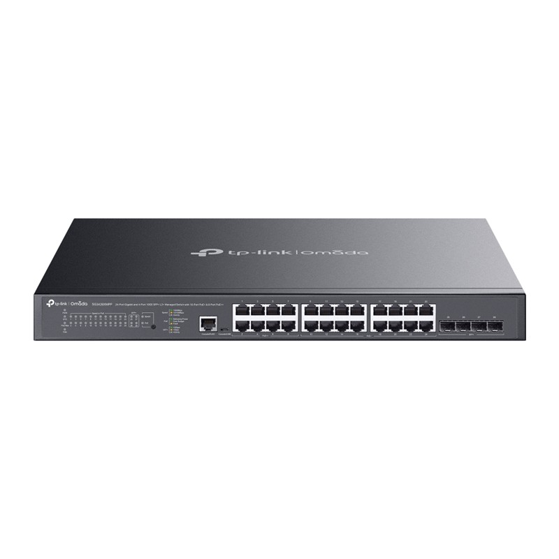 Tp-Link Omada Tl-Sg3428Xmpp 24 Port Gigabit 4X10Ge Sfp+ L2 Yöneti̇lebi̇li̇r Poe Switch